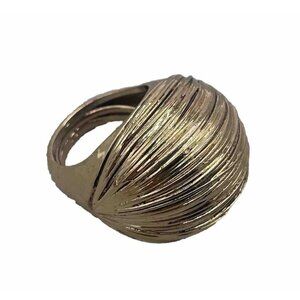 Dome Gold Toned Ring Size 7.5